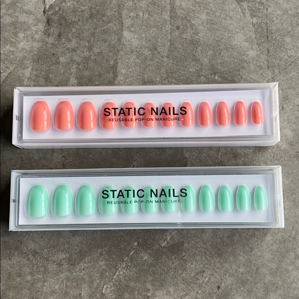 Brand NEW Static Nails Reusable Pop On Manicure
